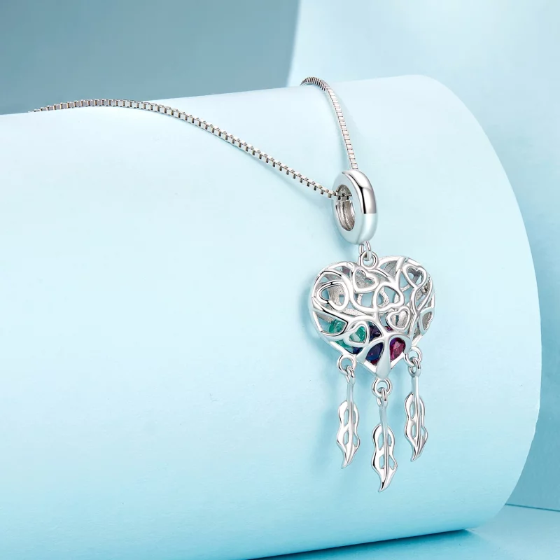 (image pour) Collier Attrape-Rêves Arbre de Vie Amour Style PANDORA - SCN519 - Afficher 2