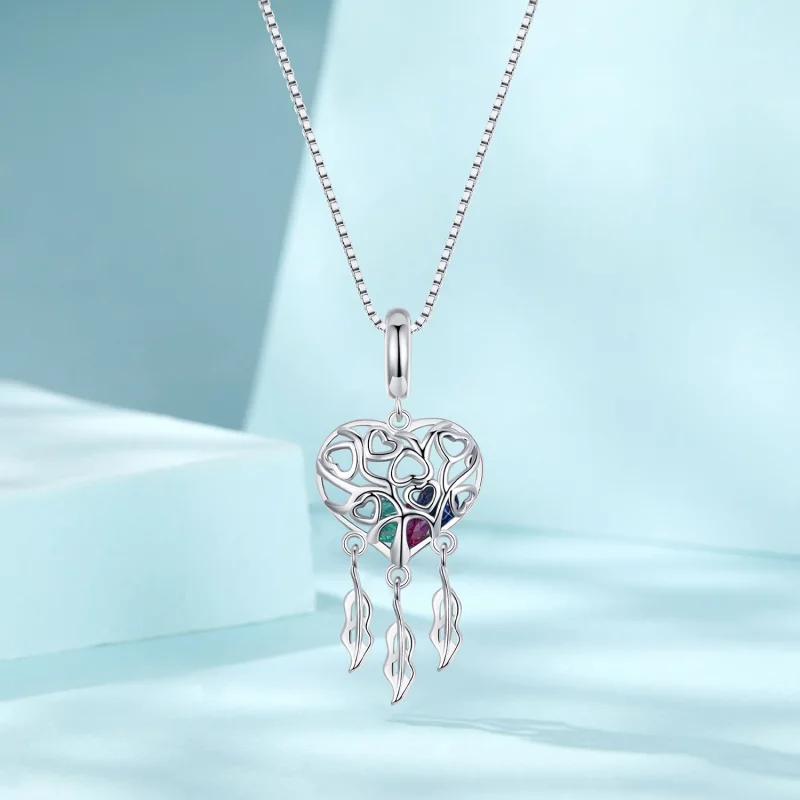 (image pour) Collier Attrape-Rêves Arbre de Vie Amour Style PANDORA - SCN519 - Afficher 3
