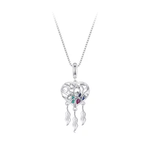 Collier Attrape-Rêves Arbre de Vie Amour Style PANDORA - SCN519 (image pour) Collier Attrape-Rêves Arbre de Vie Amour Style PANDORA - SCN519