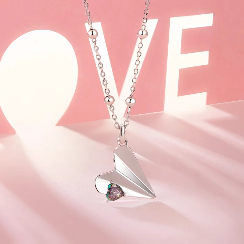 (image pour) Collier Avion Style PANDORA Couleur Noire - SCN516 - Afficher 2