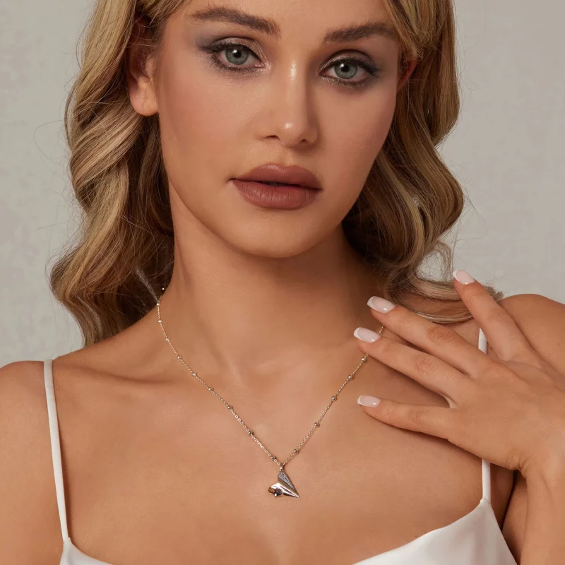 (image pour) Collier Avion Style PANDORA Couleur Noire - SCN516 - Afficher 6
