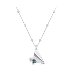 Collier Avion Style PANDORA Couleur Noire - SCN516 (image pour) Collier Avion Style PANDORA Couleur Noire - SCN516