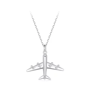 Collier Avion Style PANDORA - SCN522 (image pour) Collier Avion Style PANDORA - SCN522