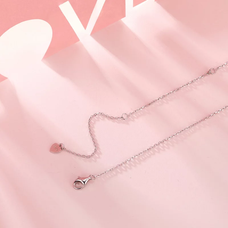 (image pour) Collier Chaîne en Y Style PANDORA Coquillage Blanc Battement de Cœur - BSN372 - Afficher 4