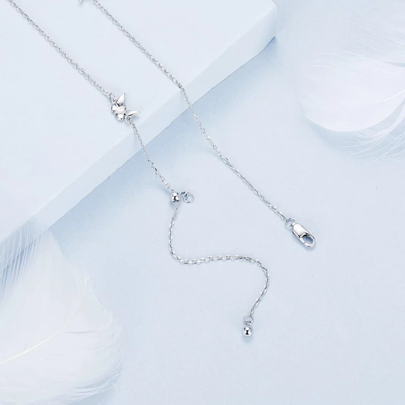 (image pour) Collier Clavicule Petit Papillon Style PANDORA - BSN376 - Afficher 4
