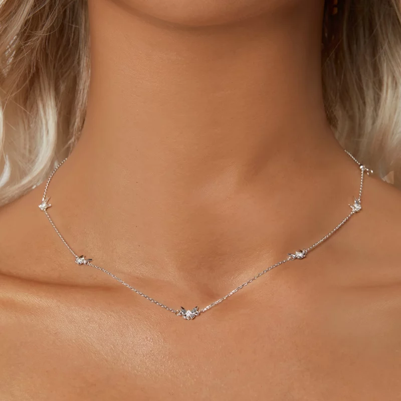 (image pour) Collier Clavicule Petit Papillon Style PANDORA - BSN376 - Afficher 5
