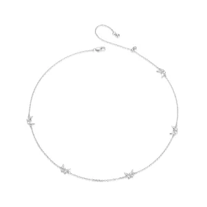 Collier Clavicule Petit Papillon Style PANDORA - BSN376 (image pour) Collier Clavicule Petit Papillon Style PANDORA - BSN376