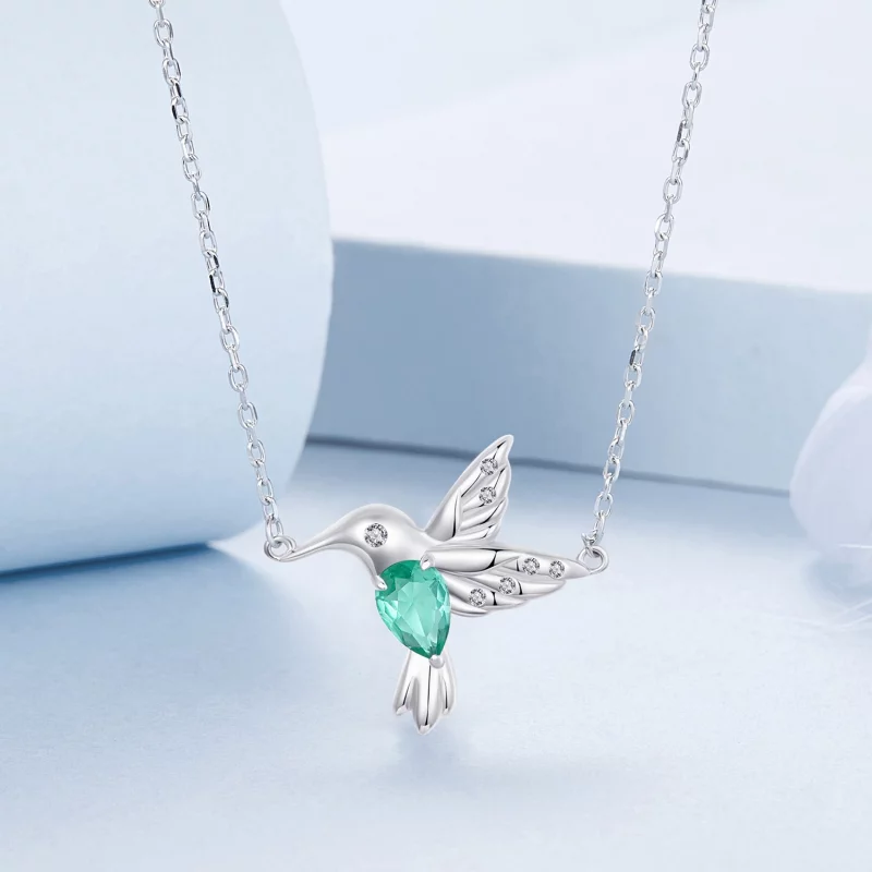 (image pour) Collier Colibri Style PANDORA - BSN378 - Afficher 3
