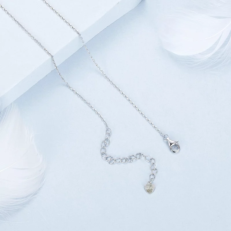 (image pour) Collier Cœur Verrouillé Style PANDORA - BSN377 - Afficher 4