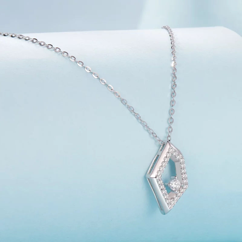 (image pour) Collier Pailleté Géométrique Style PANDORA - SCN517 - Afficher 2