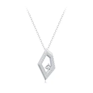 Collier Pailleté Géométrique Style PANDORA - SCN517 (image pour) Collier Pailleté Géométrique Style PANDORA - SCN517