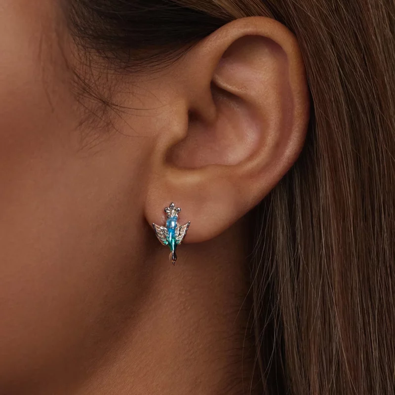 (image pour) Crochet d'Oreille Style PANDORA Colibri - BSE990 - Afficher 6