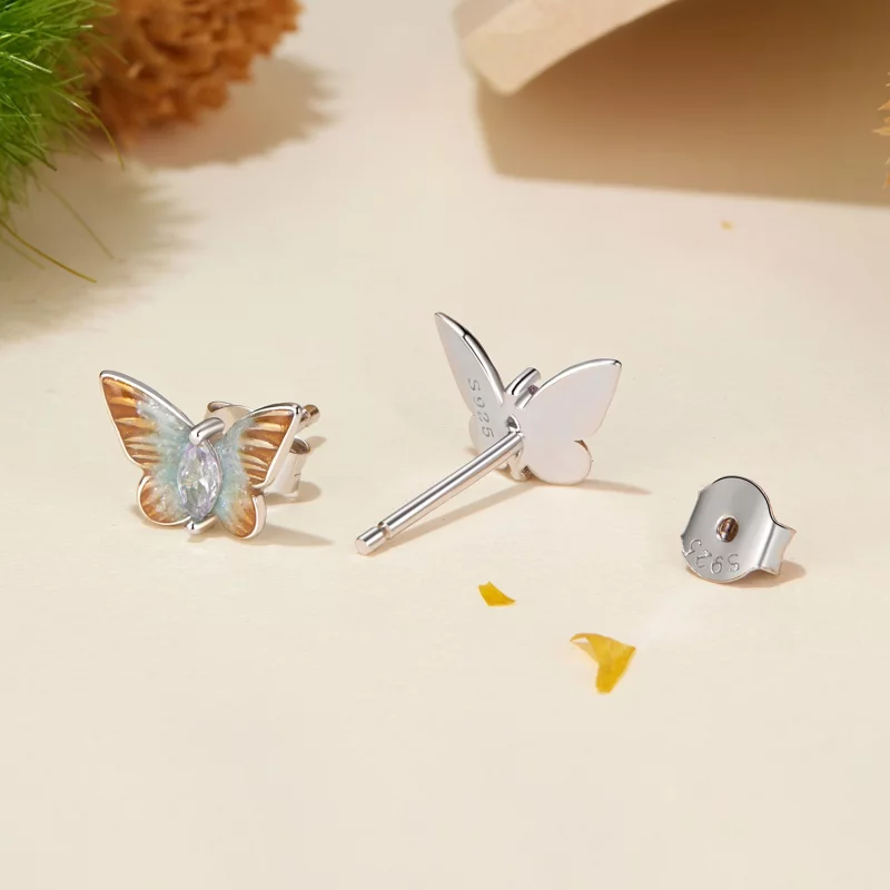 (image pour) PANDORA Style Boucles d'oreilles à clou Papillon Gracieux - BSE993 - Afficher 4