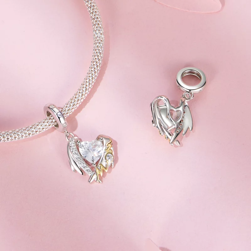 (image pour) PANDORA Style Collier Ailes d'Amour pour la Fête des Mères - BSC1001 - Afficher 4