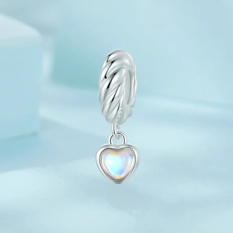(image pour) PANDORA Style Cœur Intelligent Entretoise Pendeloque en Silicone - SCC2755 - Afficher 2