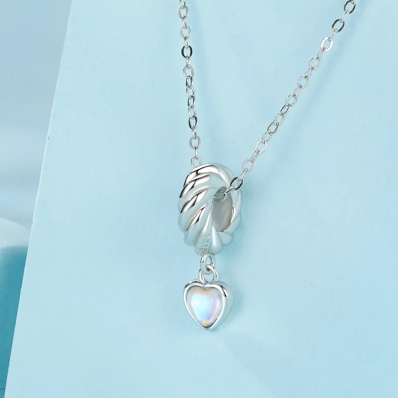 (image pour) PANDORA Style Cœur Intelligent Entretoise Pendeloque en Silicone - SCC2755 - Afficher 3