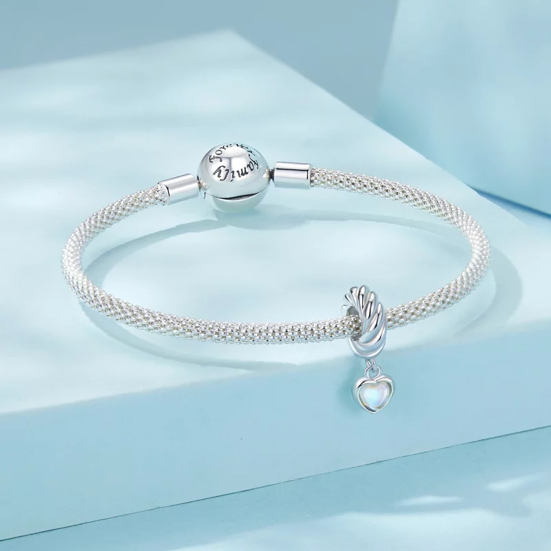 (image pour) PANDORA Style Cœur Intelligent Entretoise Pendeloque en Silicone - SCC2755 - Afficher 4