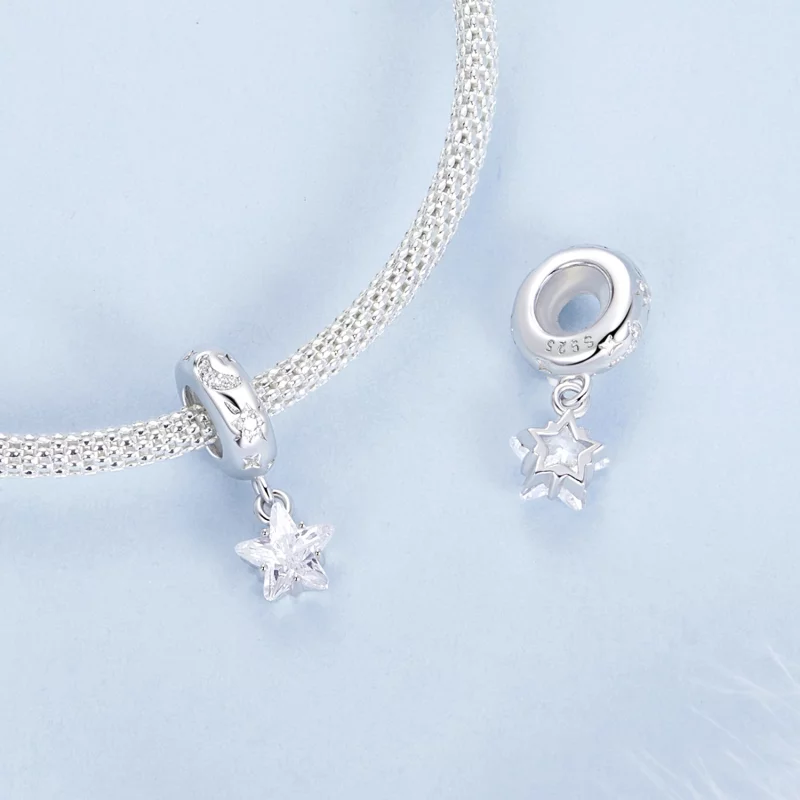 (image pour) PANDORA Style Entretoir en Silicone Starlight Pendant - BSC984 - Afficher 4