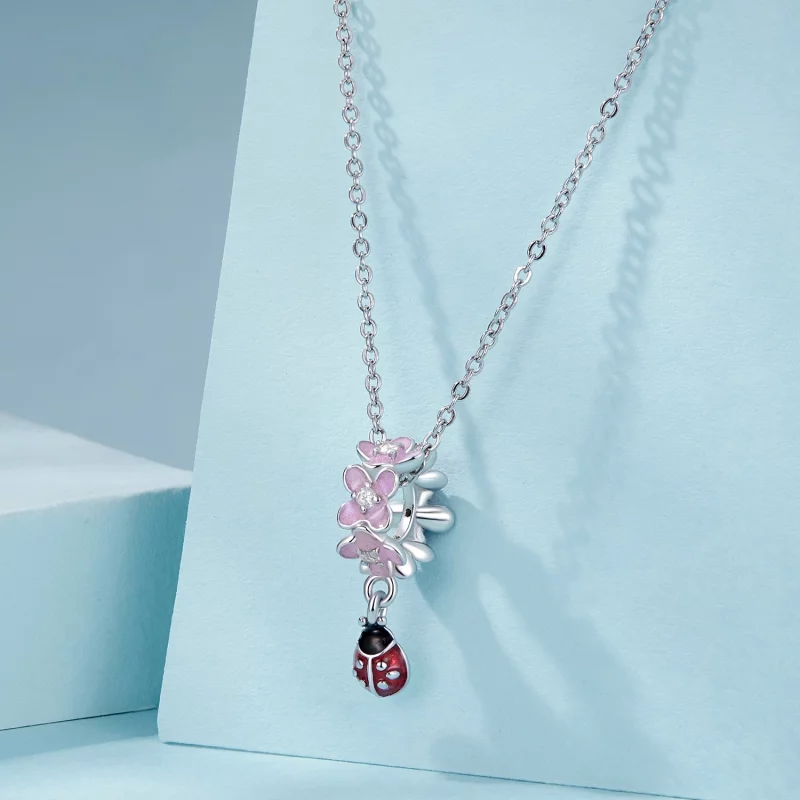 (image pour) PANDORA Style Flower Ladybug Separator Dangle - SCC2740 - Afficher 5
