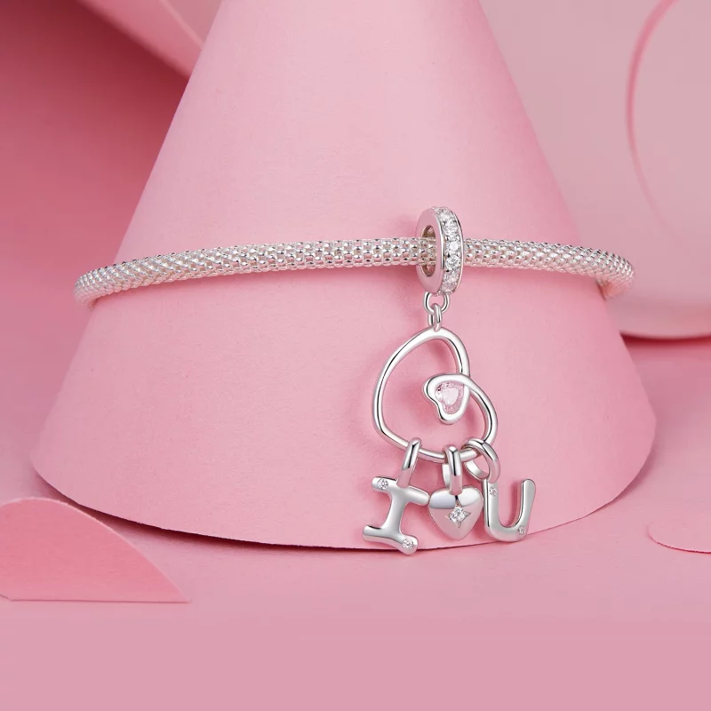 (image pour) PANDORA Style Pendent Cœur Lettre de Saint-Valentin - BSC972 - Afficher 3