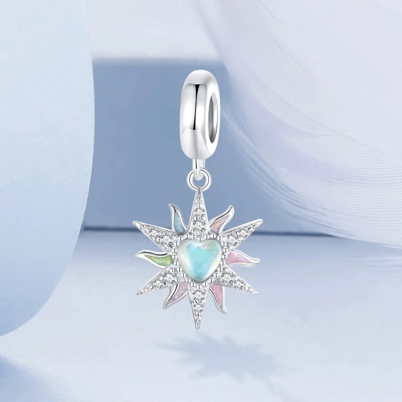 (image pour) PANDORA Style Pendentif Coloré Soleil Suspendu - BSC976 - Afficher 2