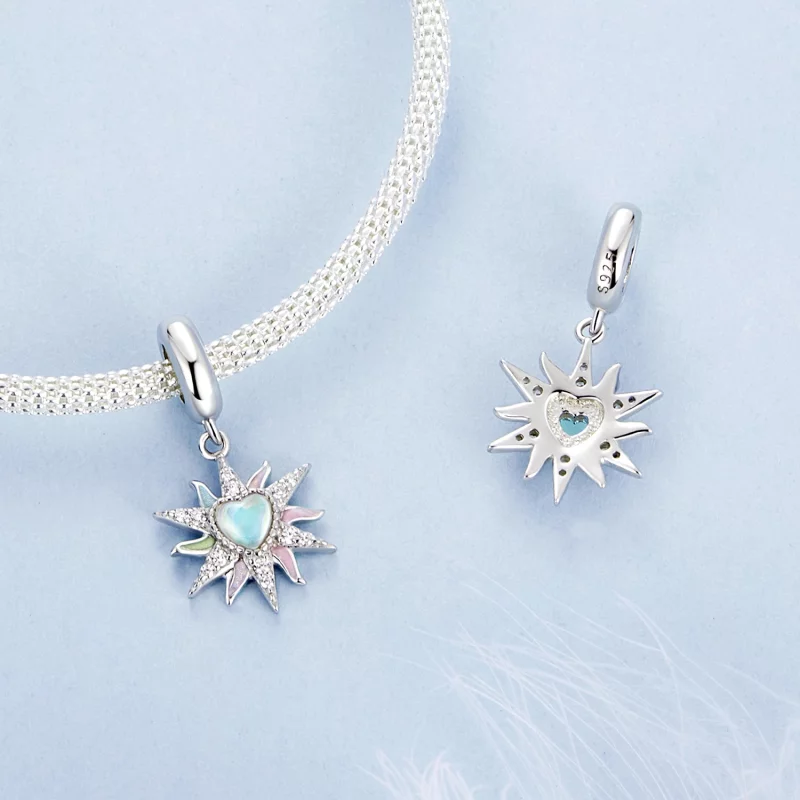 (image pour) PANDORA Style Pendentif Coloré Soleil Suspendu - BSC976 - Afficher 4