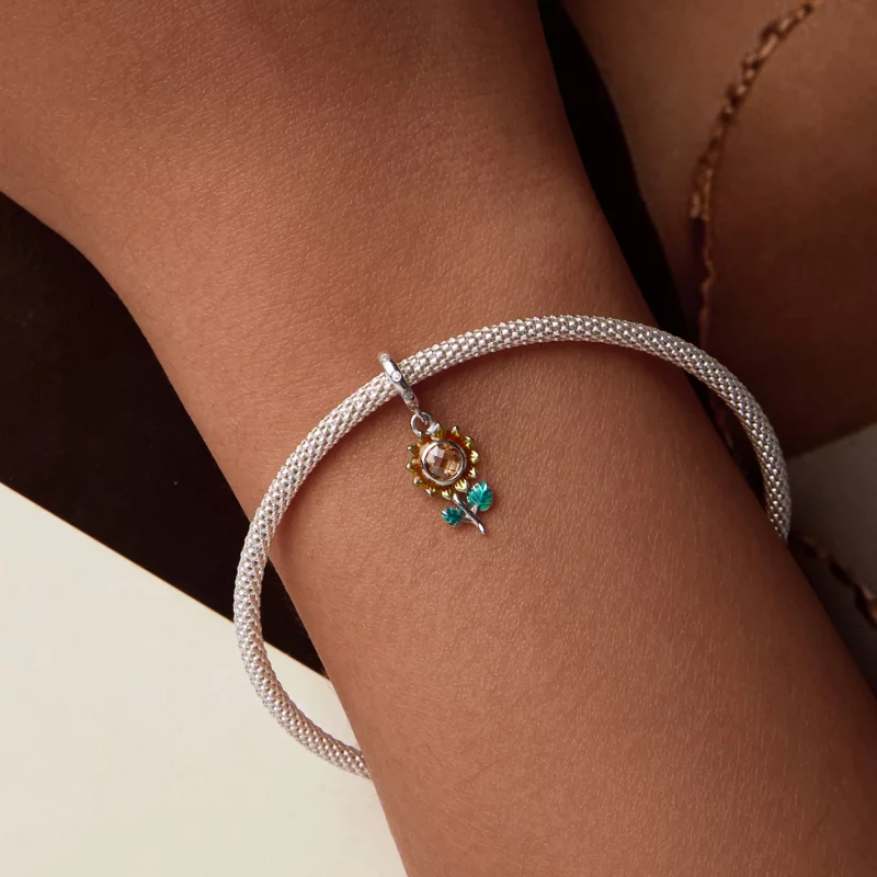 (image pour) PANDORA Style Tournesol Pendentif Suspendu - SCX151 - Afficher 6