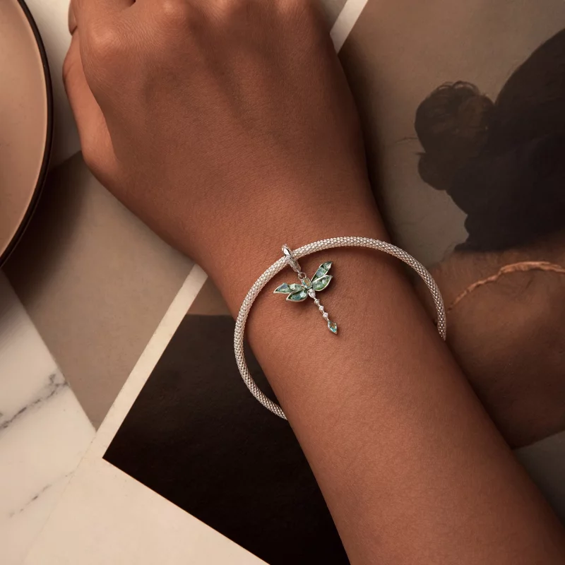 (image pour) Pendent Dragonfly Vert Style PANDORA - BSC983 - Afficher 5