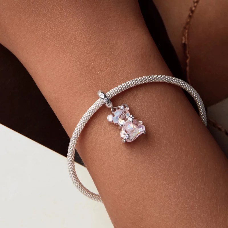 (image pour) Pendent Ours Fantaisie Style PANDORA - SCC2754 - Afficher 6
