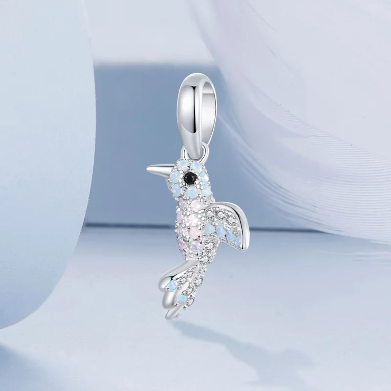 (image pour) PENDENTIF Oiseau Entièrement Serti Style PANDORA - BSC993 - Afficher 2