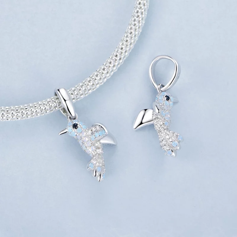 (image pour) PENDENTIF Oiseau Entièrement Serti Style PANDORA - BSC993 - Afficher 4