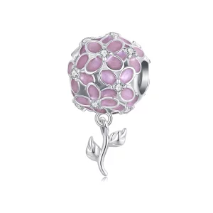 (image pour) Perles Boule Fleur Rose Style PANDORA - SCC2738