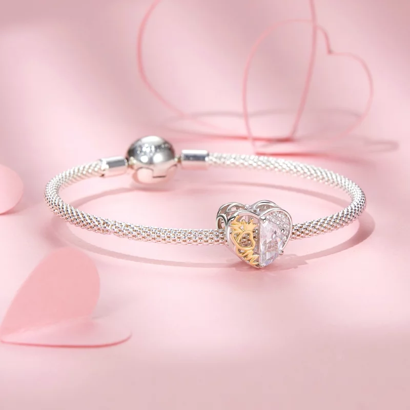 (image pour) Perles Cœur de Maman Style PANDORA - BSC1002 - Afficher 5