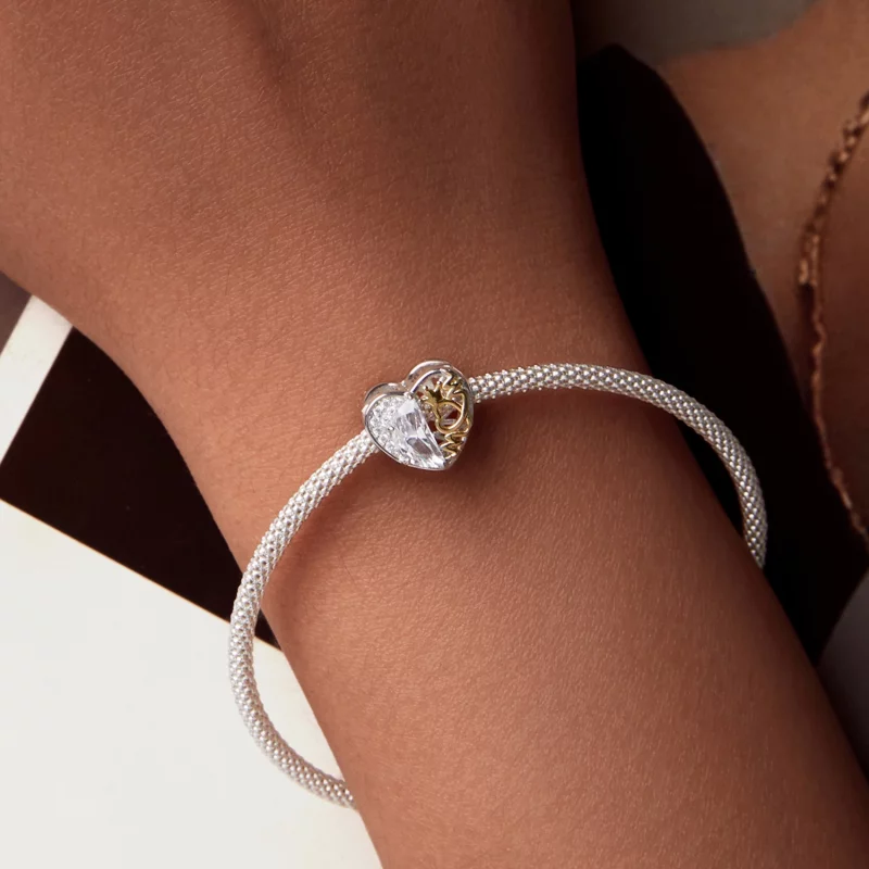 (image pour) Perles Cœur de Maman Style PANDORA - BSC1002 - Afficher 7