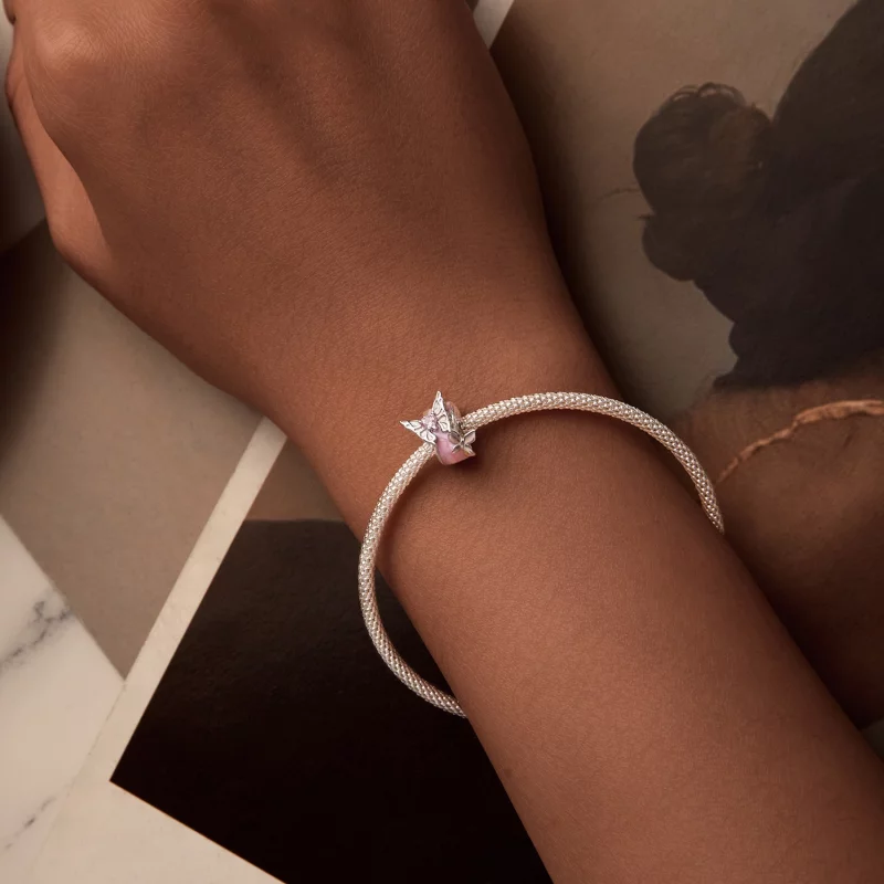 (image pour) Perles d'espacement en silicone papillon Monet style PANDORA - BSC991 - Afficher 5