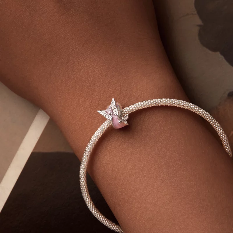 (image pour) Perles d'espacement en silicone papillon Monet style PANDORA - BSC991 - Afficher 6