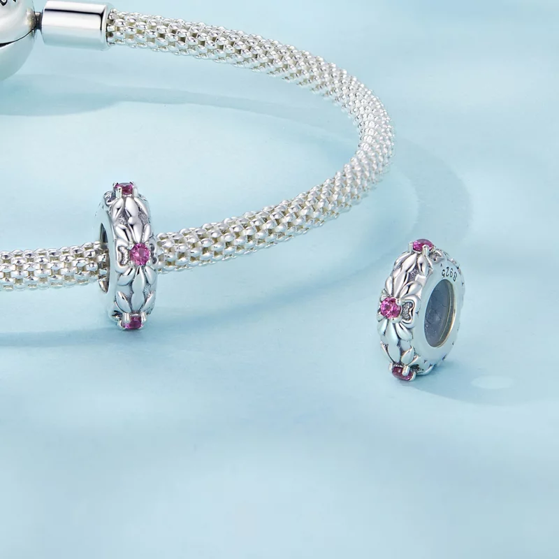 (image pour) Perles d'espacement en silicone rétro iris PANDORA Style - SCC2756 - Afficher 4