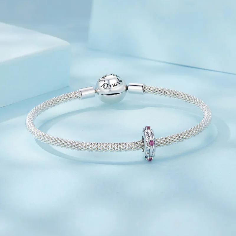 (image pour) Perles d'espacement en silicone rétro iris PANDORA Style - SCC2756 - Afficher 5