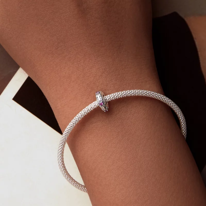 (image pour) Perles d'espacement en silicone rétro iris PANDORA Style - SCC2756 - Afficher 7