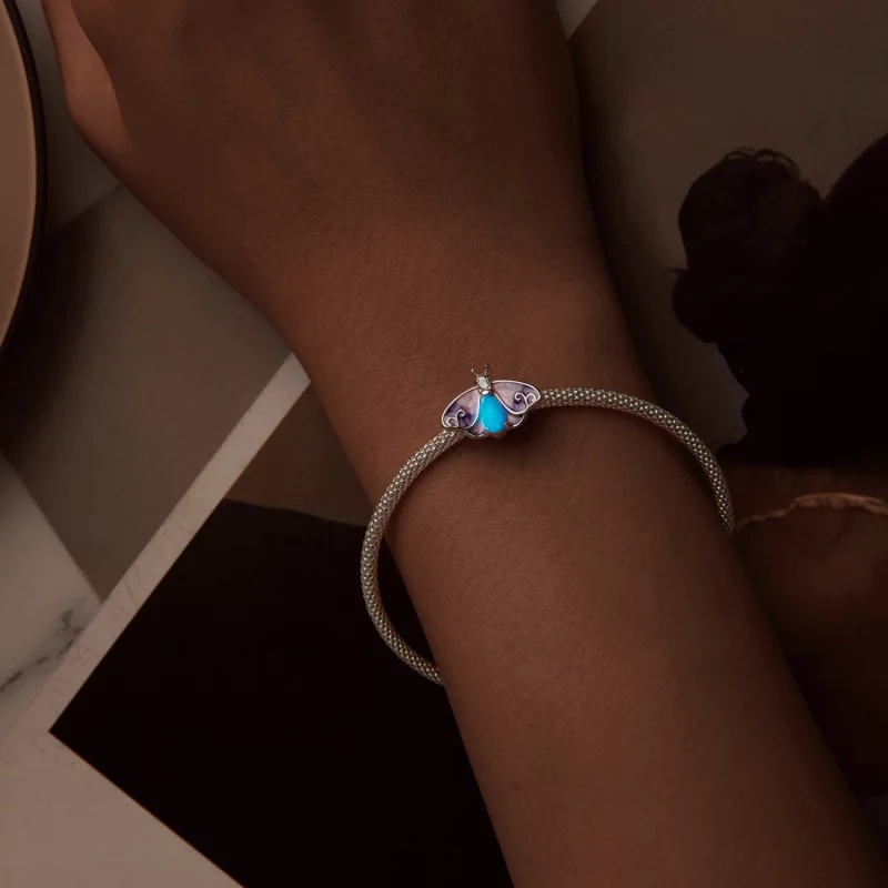 (image pour) Perles de papillon à gradient lumineux style PANDORA - SCC2732 - Afficher 4