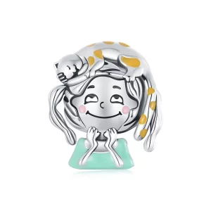 (image pour) Perles Fille Chat Style PANDORA - SCC2719