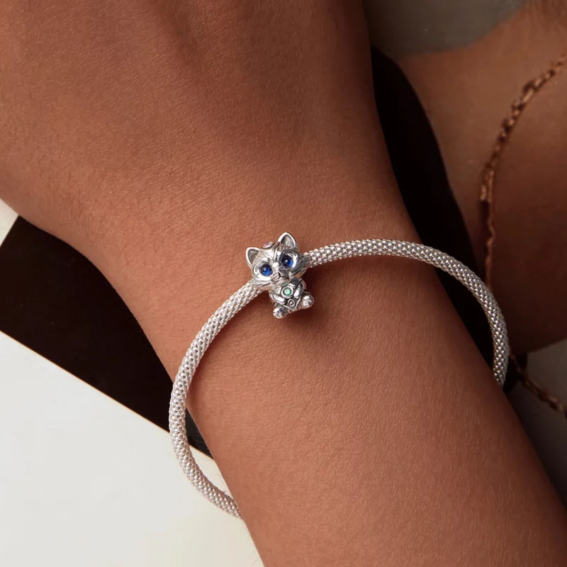 (image pour) Perles Petit Raton Laveur Style PANDORA - SCC2757 - Afficher 7