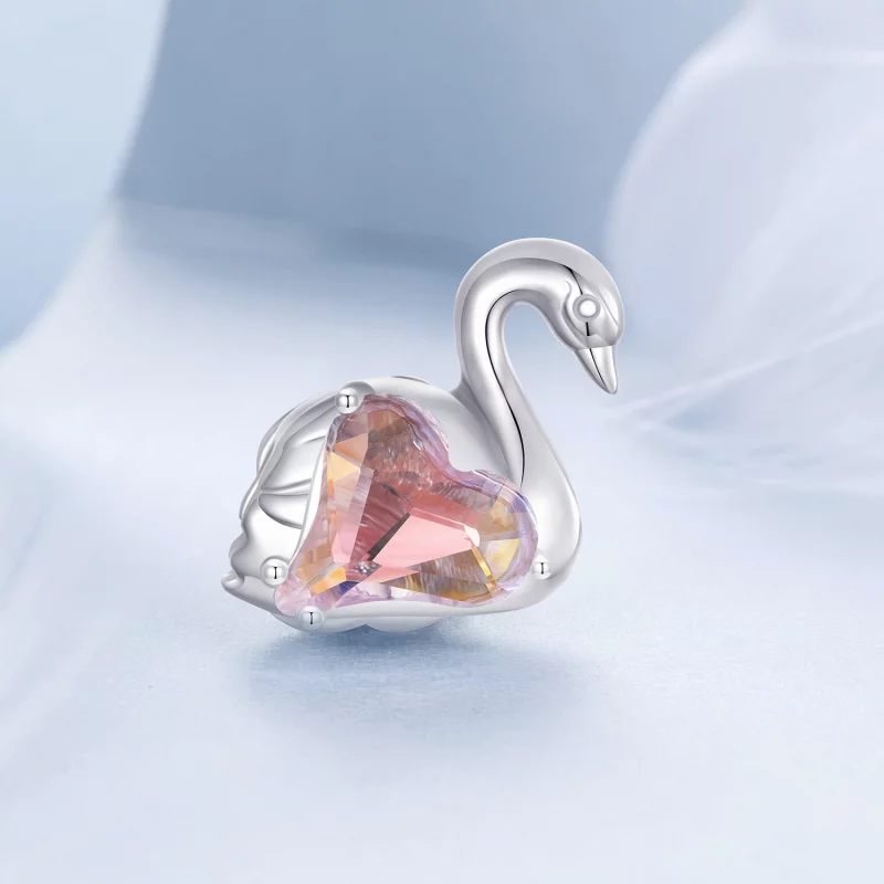 (image pour) Perles Style PANDORA Cygne - BSC980 - Afficher 2
