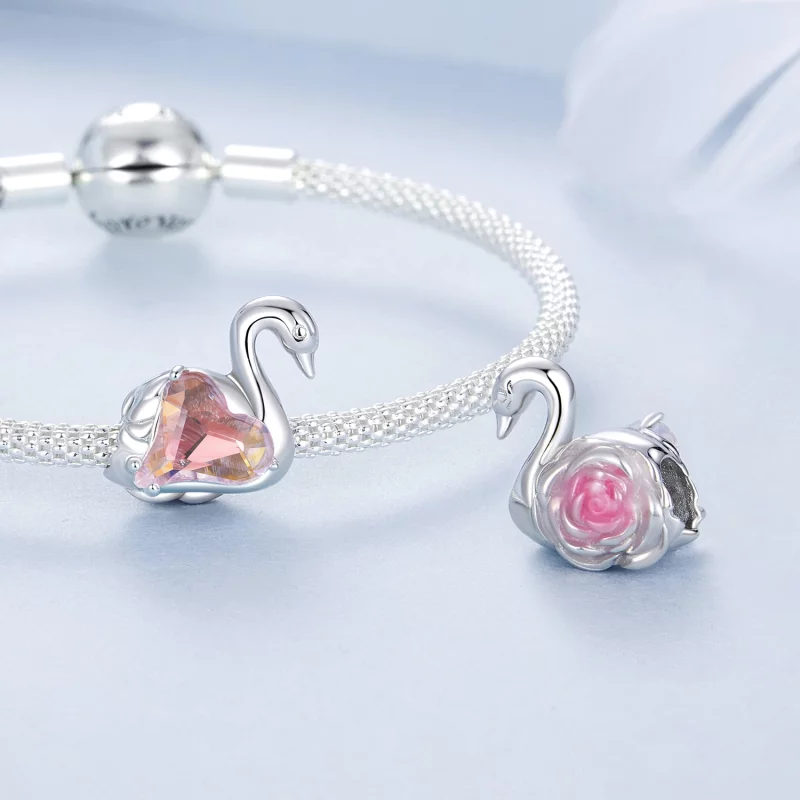(image pour) Perles Style PANDORA Cygne - BSC980 - Afficher 4