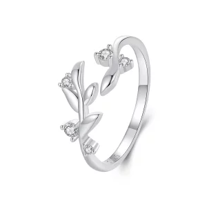 (image pour) Bague Feuille Ouverte Style PANDORA - BSR562-E