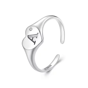 (image pour) Bague ouverte alphabet style PANDORA - SCR1032-E
