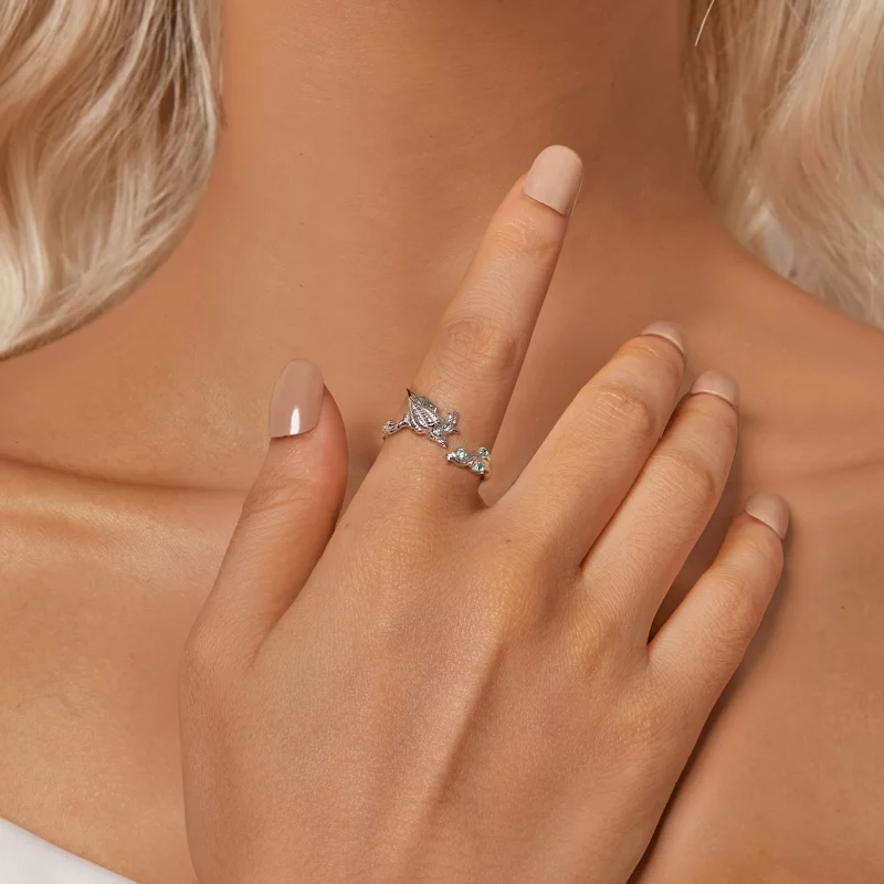(image pour) Bague ouverte coquillage style PANDORA - BSR554-E - Afficher 6
