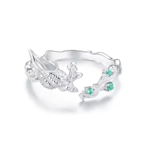 (image pour) Bague ouverte coquillage style PANDORA - BSR554-E
