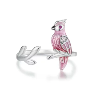 (image pour) Bague ouverte PANDORA Style Perroquet rose - BSR551-E