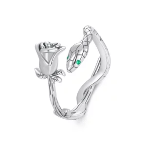 (image pour) Bague Ouverte Serpent Rose Style PANDORA - SCR1041-E